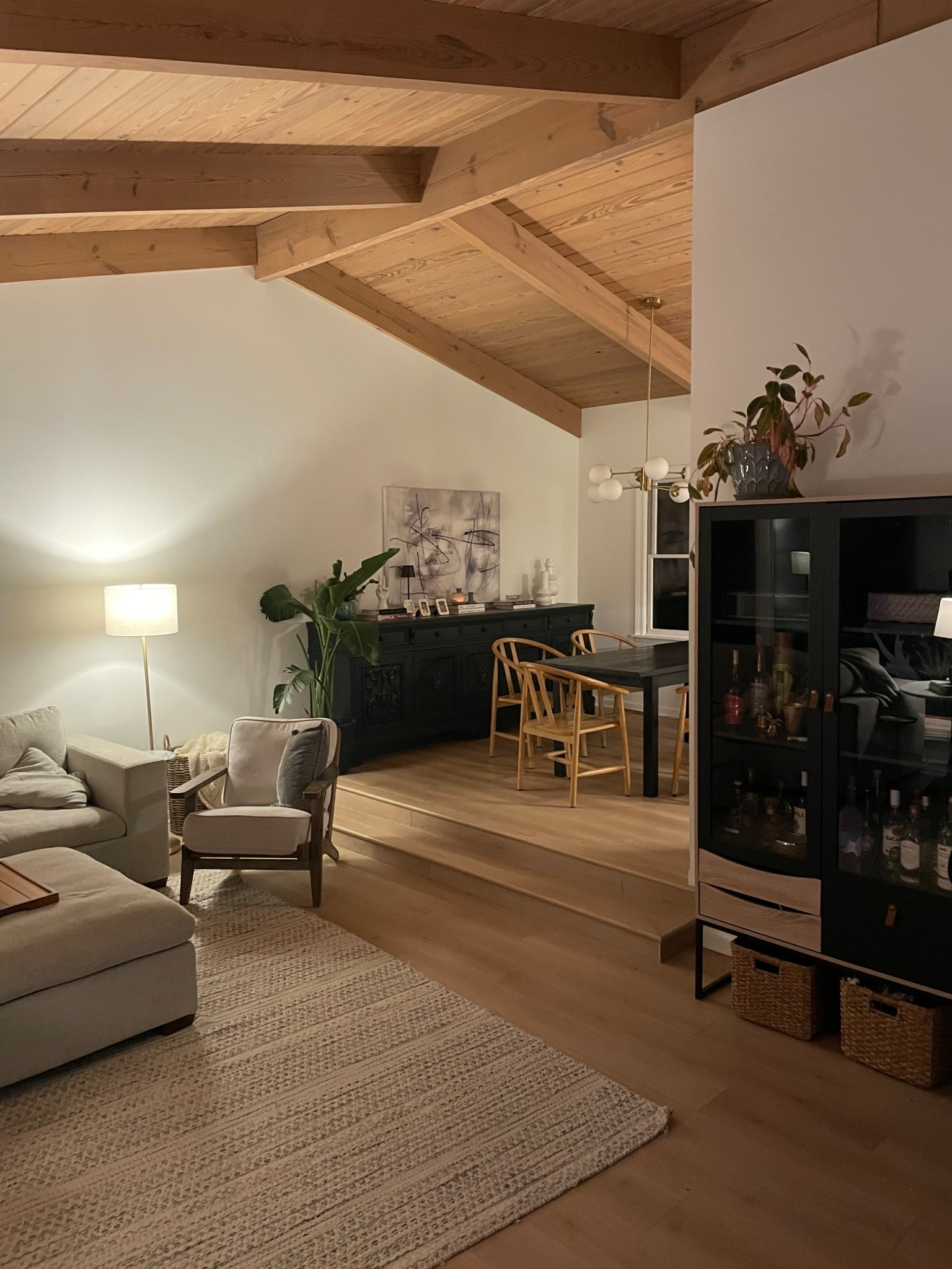 Lamp o’clock in our living room this time of year 🥰🙌🏼 Can’t get over how much bigger this room looks now that we moved the sectional up here! 

#LTKHome #LTKSeasonal #LTKmomlife