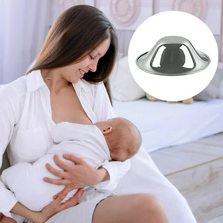 SILVERETTE The Original Silver Nursing Cups Silverettes Metal Nipple Covers For Breastfeeding Nursing Pads 925 Silver Nipple Cover Guards Soothe And Made | Walmart (US)