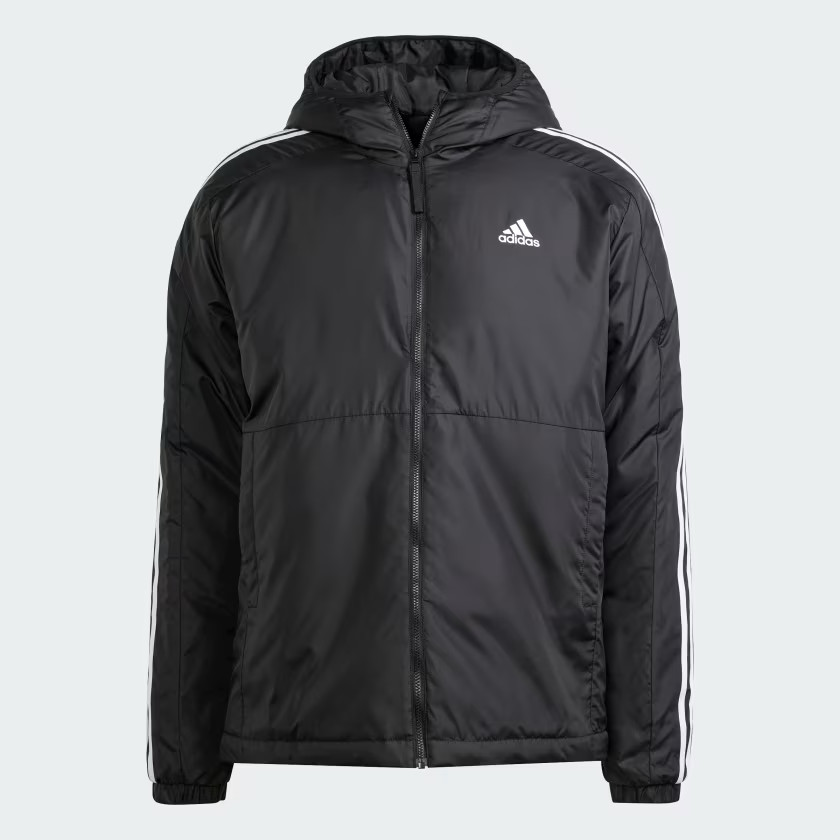 Essentials 3-Stripes Insulated Hooded Jacket | adidas (UK)