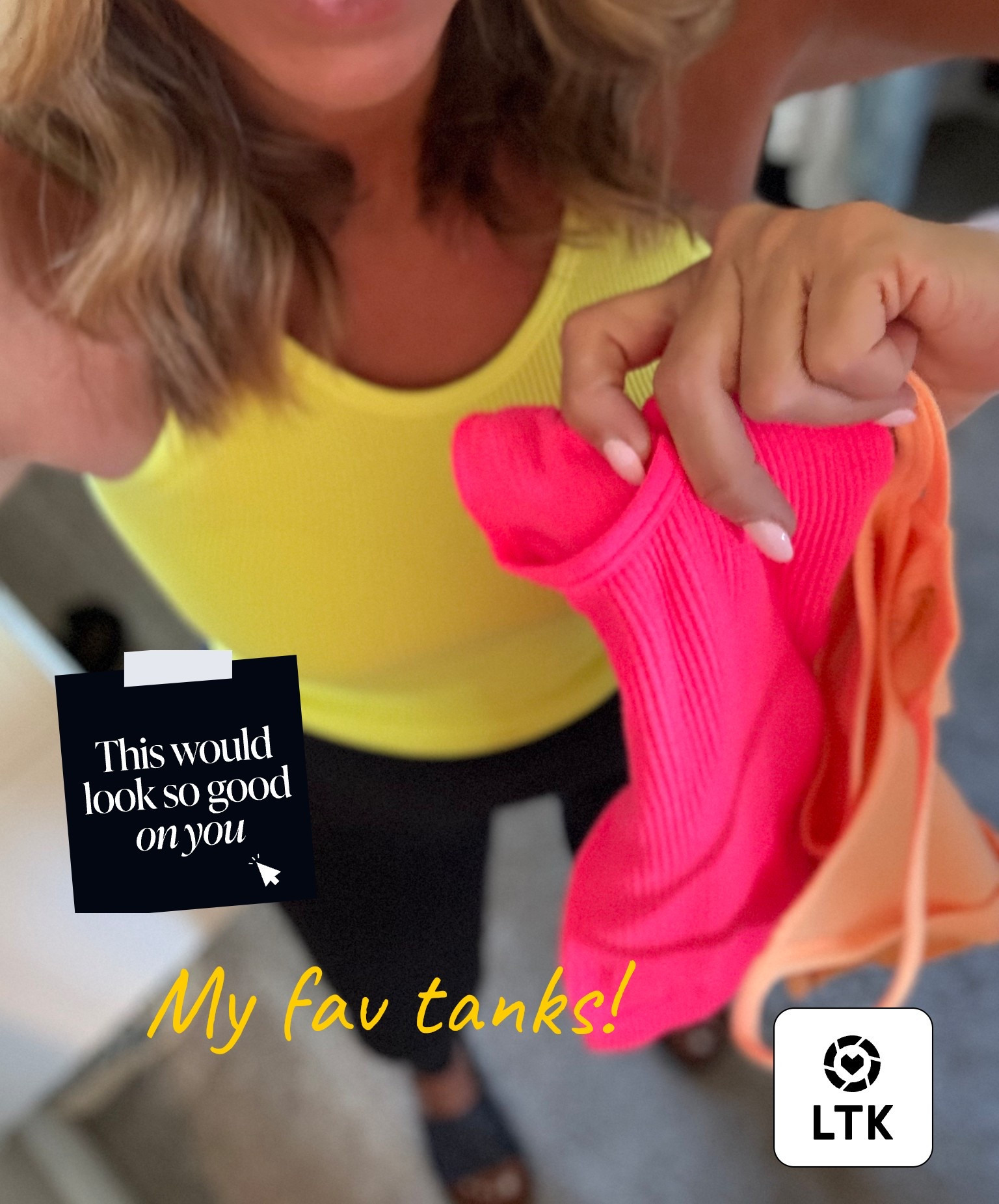 Obsessed with these favorite tanks! So comfy and I love the bright colors. Perfect for the sunny days ahead ☀️

#liketkit #LTKstyle #springstyle #athleisure #everydaystyle

#LTKdayinmylife #LTKgrwm #LTKSpringSale