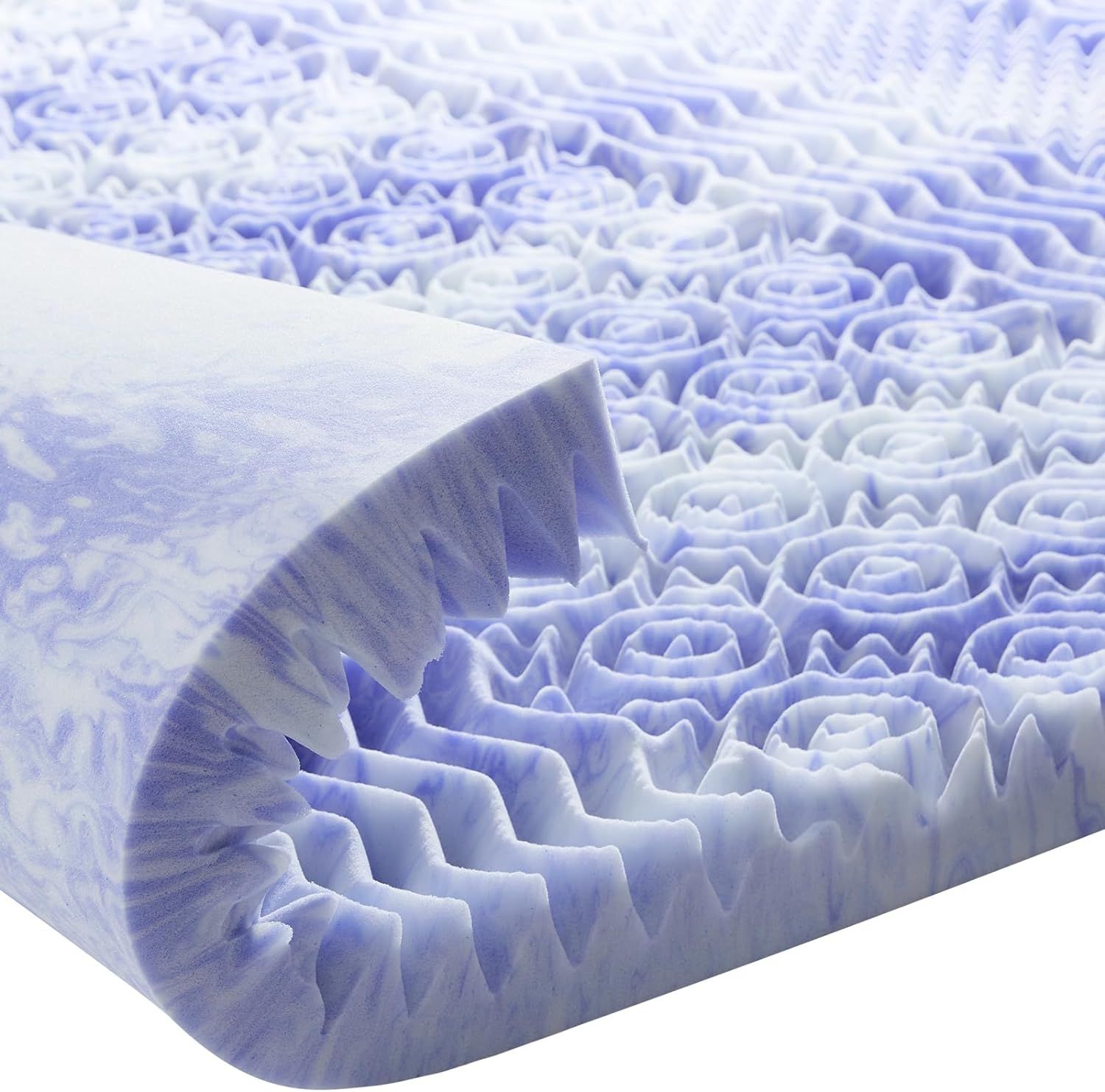 Dreamsmith 2 Inch 7-Zone King Memory Foam Mattress Topper, Cooling Gel Infused Foam Mattress Topp... | Amazon (US)