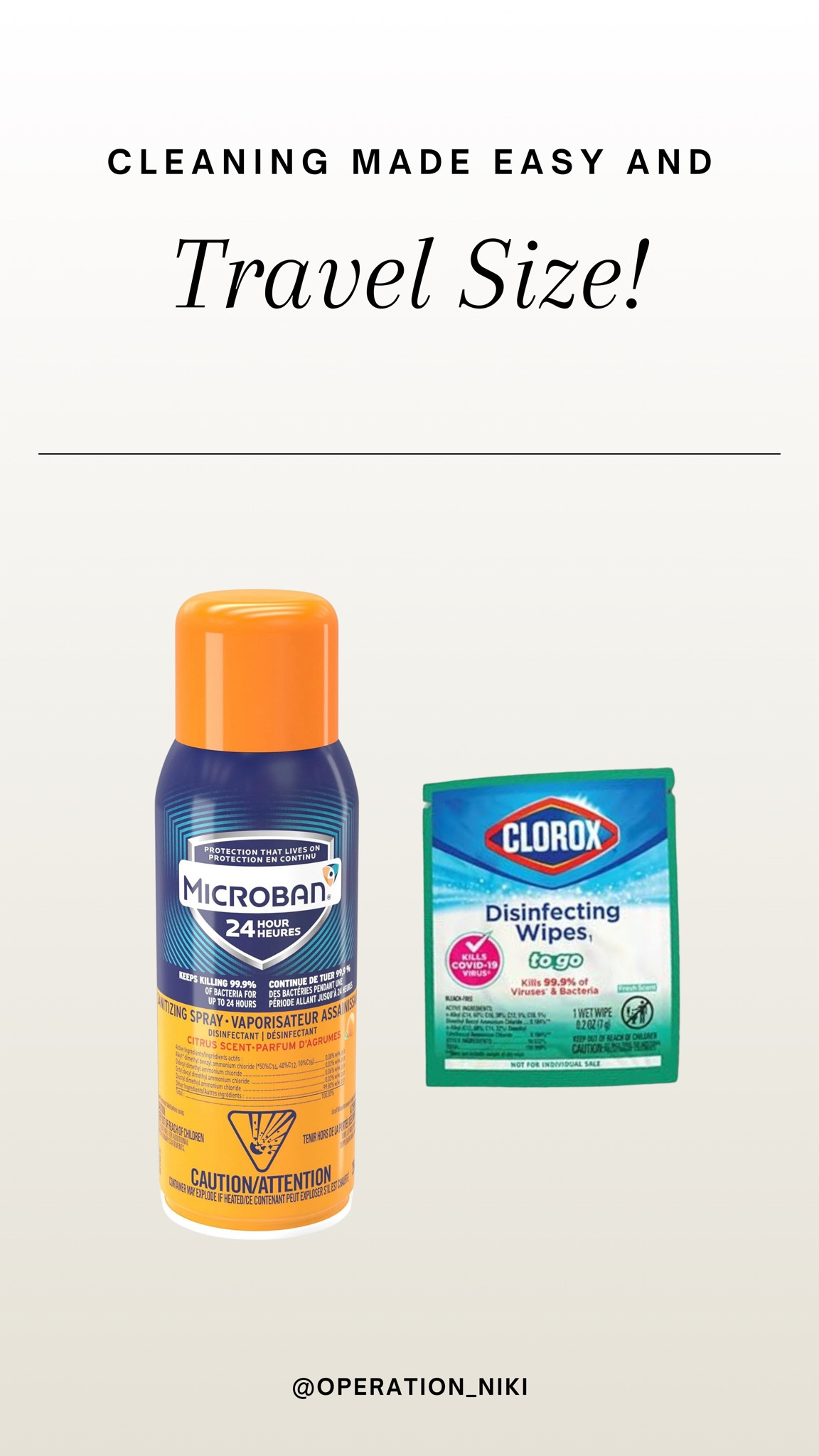 These two products are great multipurpose cleaners and the perfect travel size to bring on your next vacation!

Follow for more @OPERATION_NIKI on IG, TikTok, & Facebook

sahm, mom essentials, packing, vacation must haves, packing tips, vacation inspo, travel outfit, traveling, carry on bags, perfume container, summer outfit, summer vacation, summer dress, wedding guest dress

#LTKTravel #LTKSummerSales #LTKHome