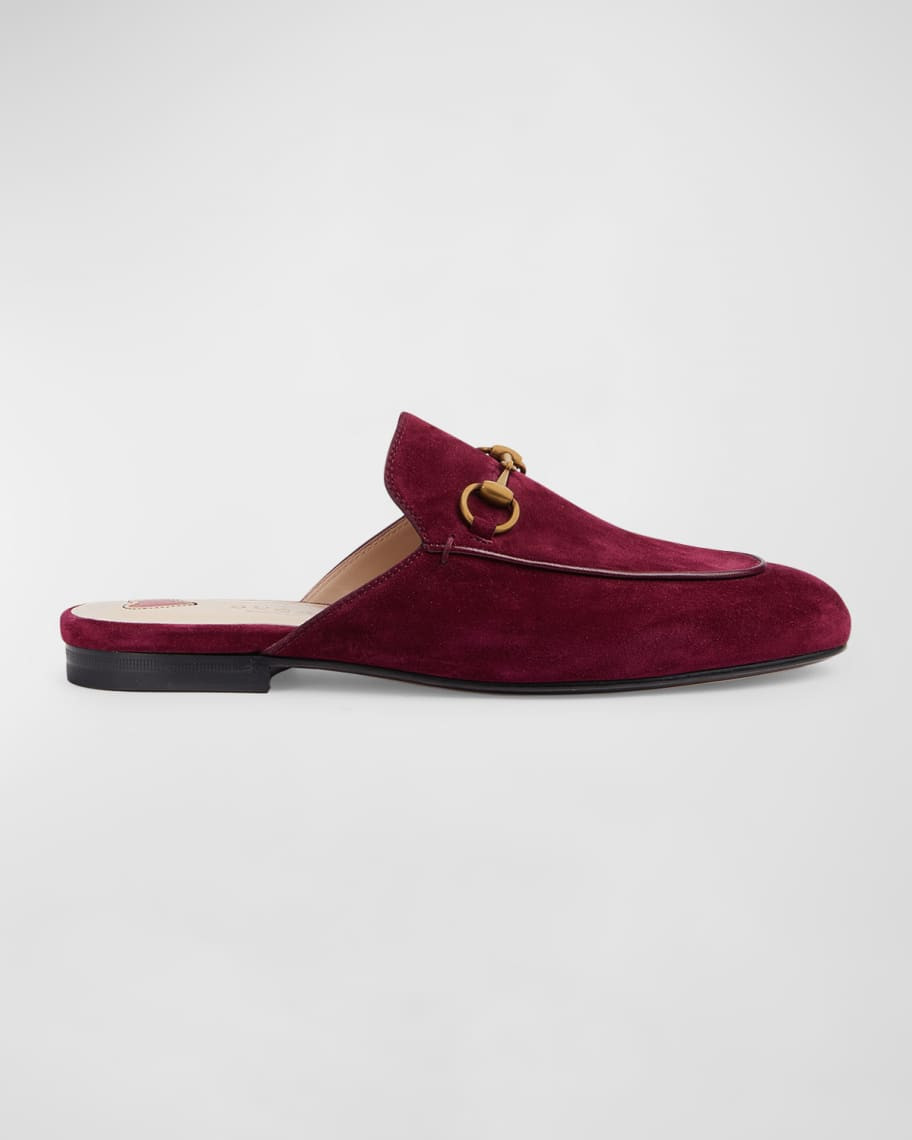Gucci Princetown Suede Loafer Mules | Neiman Marcus