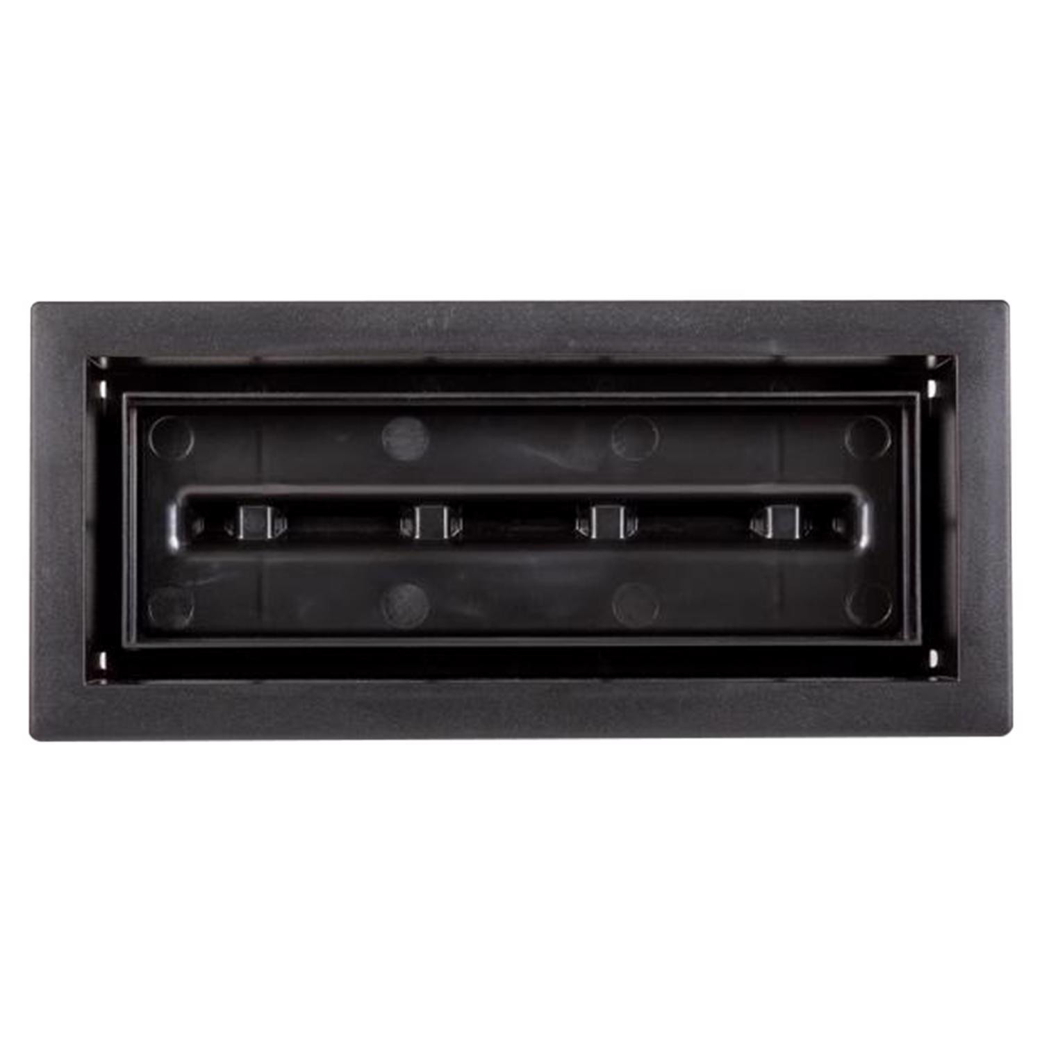 Fittes Aria Vent 4 in. H X 12 in. W Matte Black ABS Plastic Vent Cover | Ace Hardware