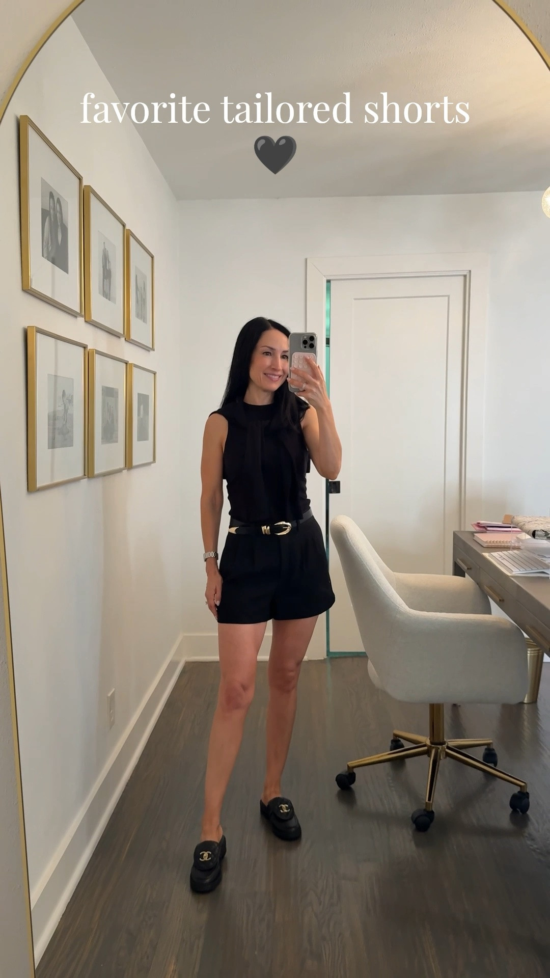 Favorite Aritzia tailored shorts and loafers for a workshop today in dallas🖤

#LTKdayinmylife #LTKActive #LTKOver40