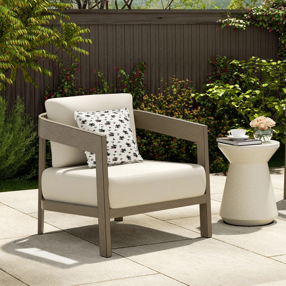 Harmonti Patio Aluminum Club Chair Lounge Chair With Cushions | Wayfair North America