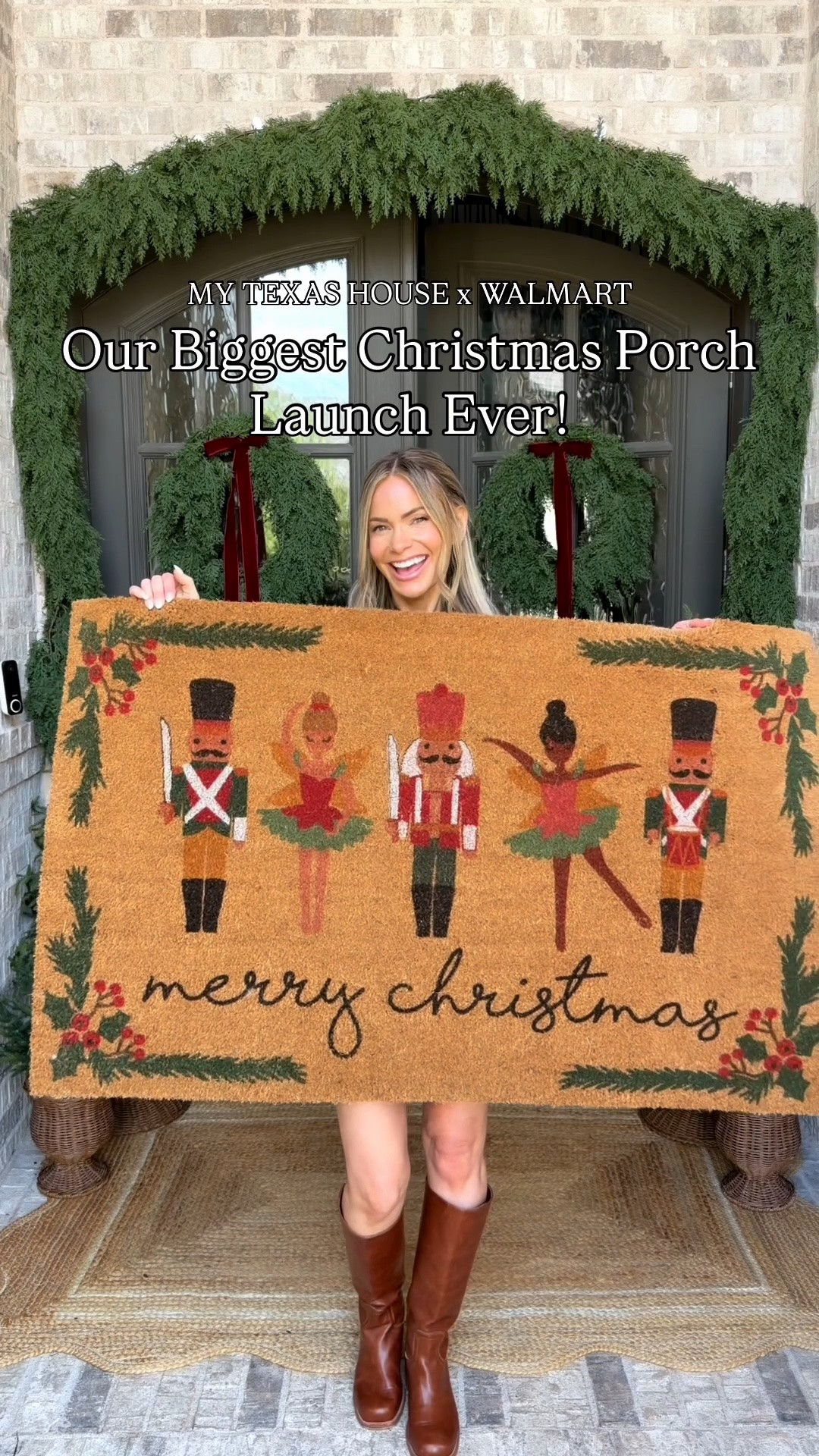 Our new Christmas doormats and layering rugs are live!

#LTKHome #LTKSeasonal