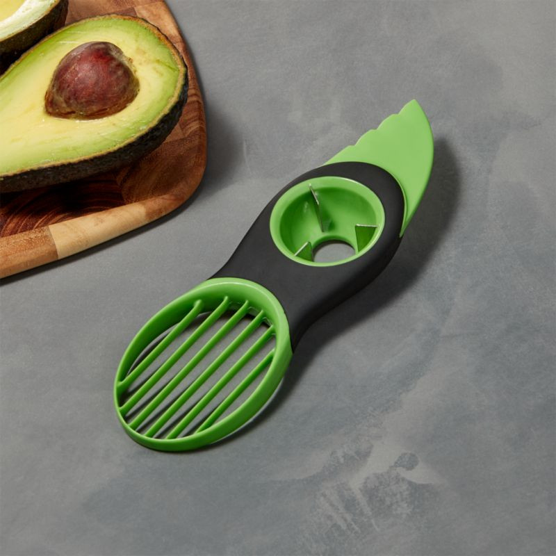 OXO 3-in-1 Avocado Tool + Reviews | Crate & Barrel | Crate & Barrel