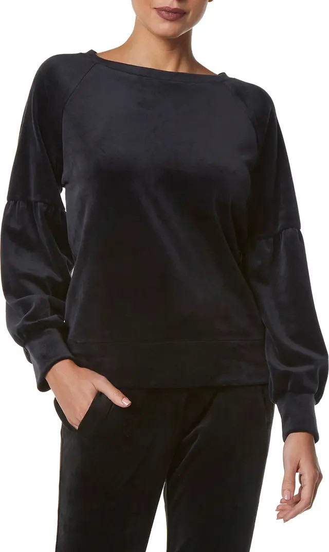 Puff Sleeve Velvet Pullover Sweatshirt | Nordstrom Rack