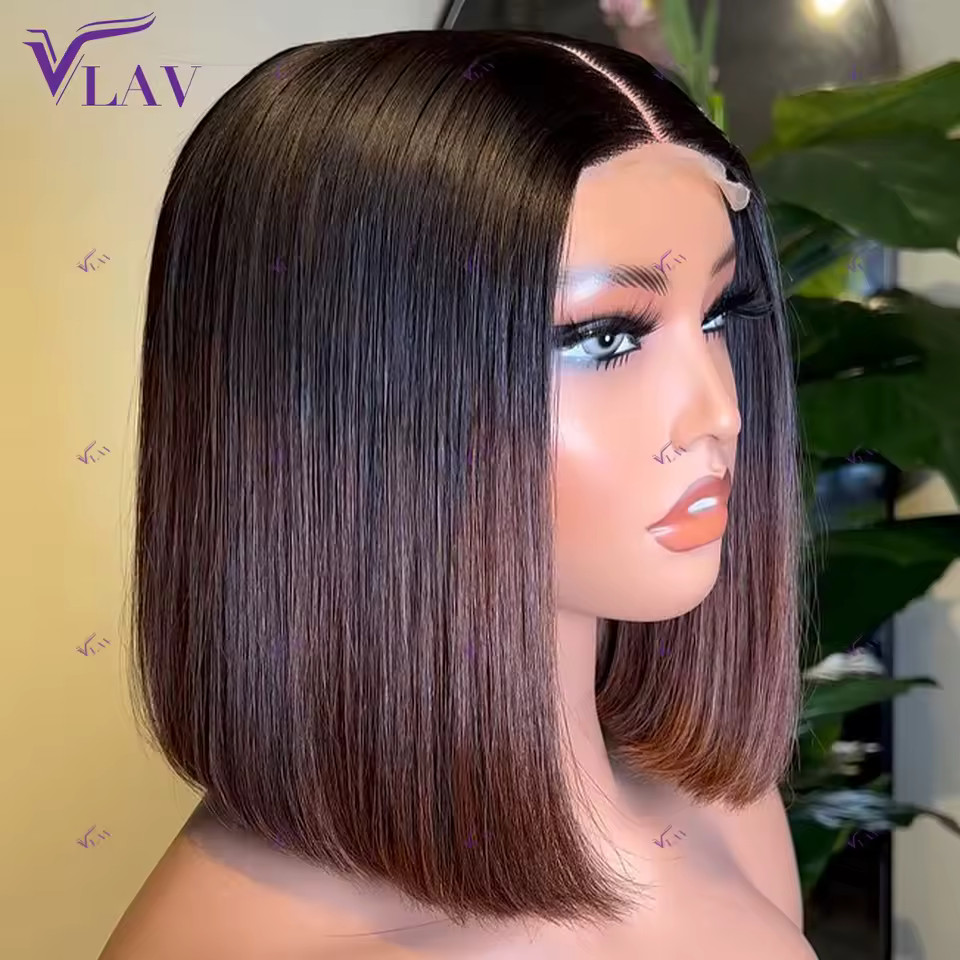 Bob Wig 13×4/13×6 HD Transparent Lace Preplucked With Baby Hair Super Double Drawn Glueless Wig... | AliExpress (US)