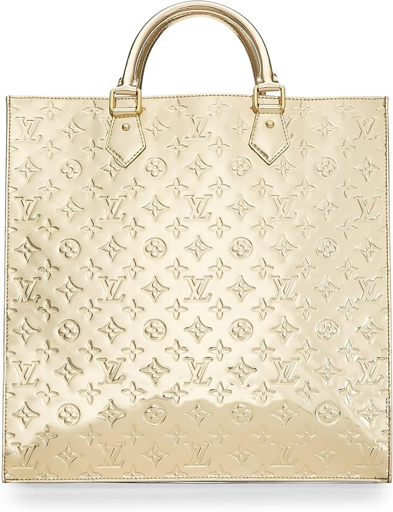 Pre-loved Gold Monogram Miroir Sac Plat, Gold | Amazon (US)