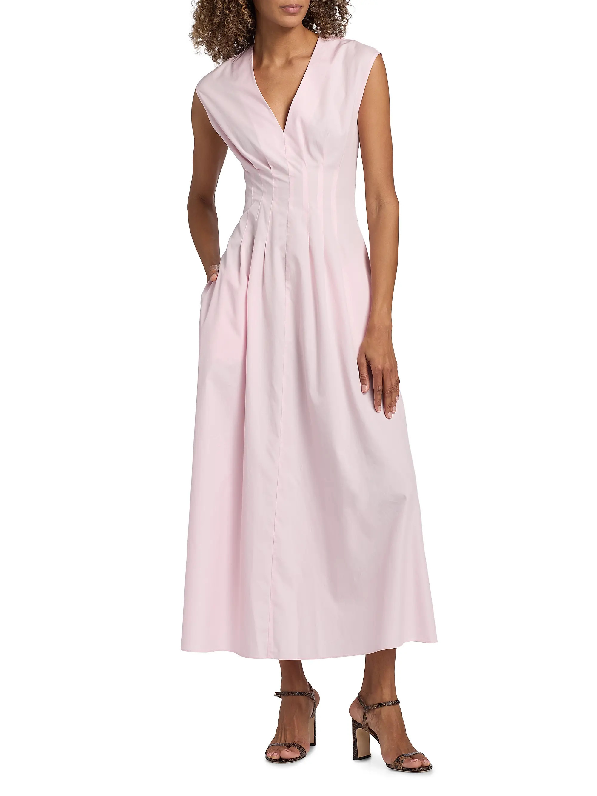 Ines Cotton Poplin A-Line Maxi Dress | Saks Fifth Avenue