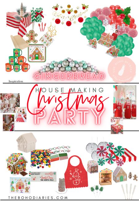 Host a Gingerbread House decorating party this Christmas with all the essentials! Christmas cookie decorating, Christmas decor photo moments, Gingerbread man making contest and fun Gingerbread party crafts. This Christmas party is so fun for all ages! 

#LTKSeasonal #LTKparties #LTKHoliday