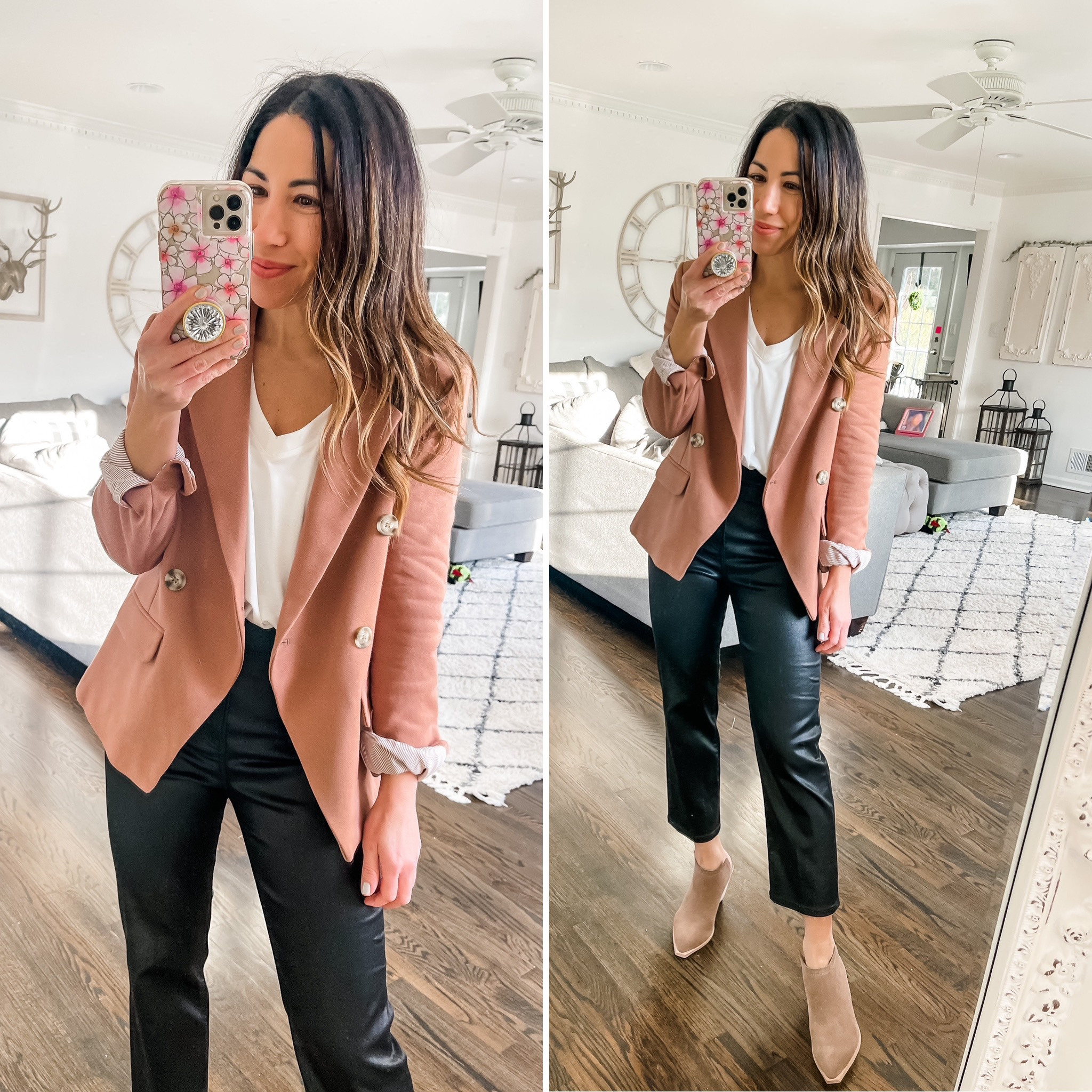 Code: TAMMY15 at Gibson look. Blazer, blazers, workwear, coated pants 

Small blazer 
Xs tee
0 short pants 

#LTKworkwear #LTKsalealert #LTKunder100
