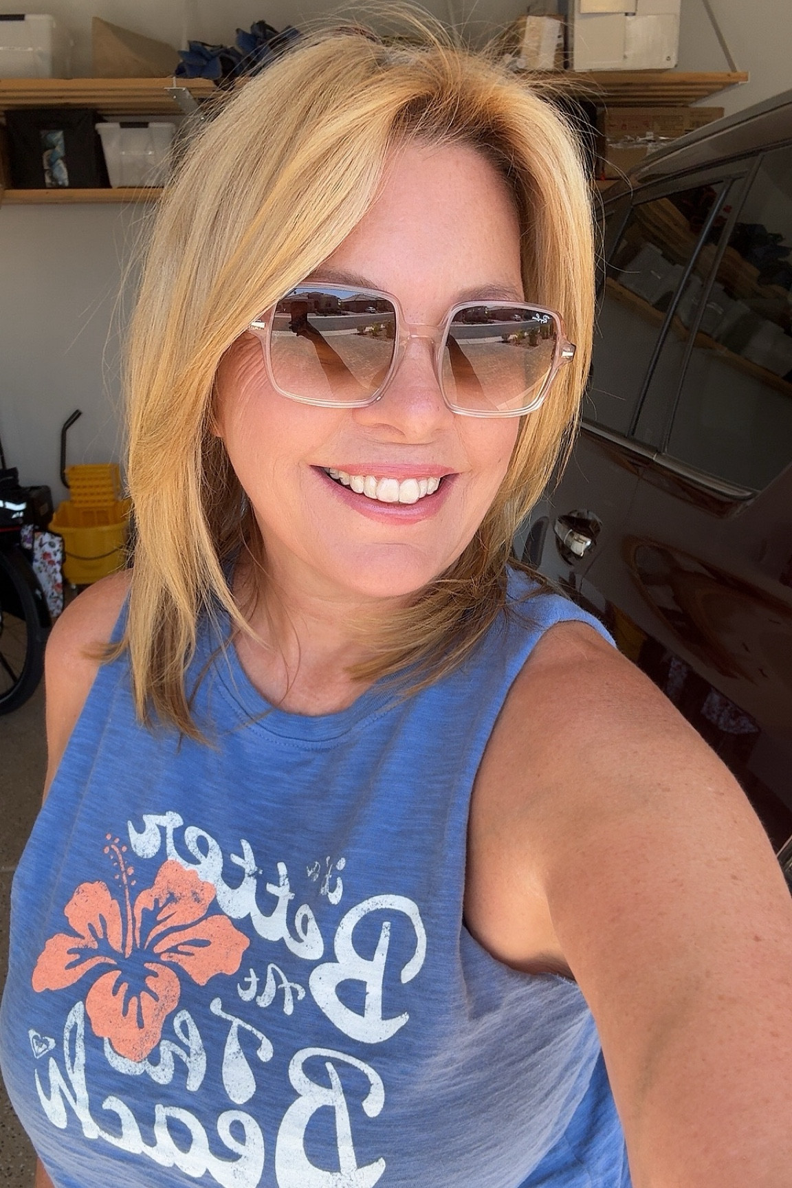 I absolutely love how feminine and soft these square Ray-Ban sunglasses are! 

#LTKMidsize #LTKOver40 #LTKTravel