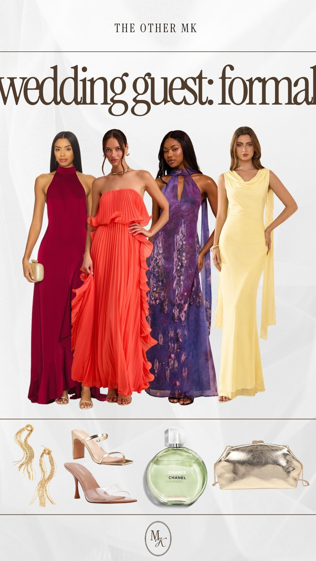 formal wedding guest, midsize, red dress, strapless dress, special occasion, yellow dress, weddings, ruffle, floral, halter, silk

#LTKOver40 #LTKMidsize #LTKWedding