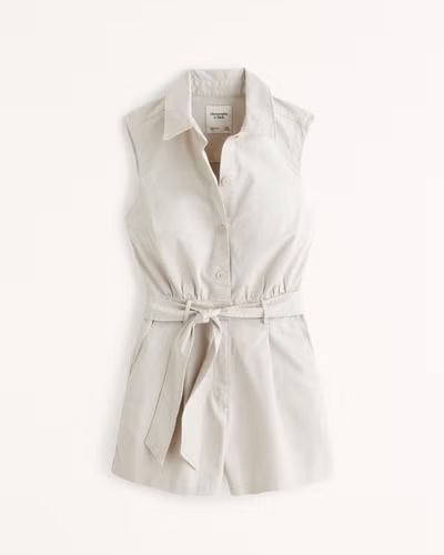 Belted Utility Romper | Abercrombie & Fitch (US)
