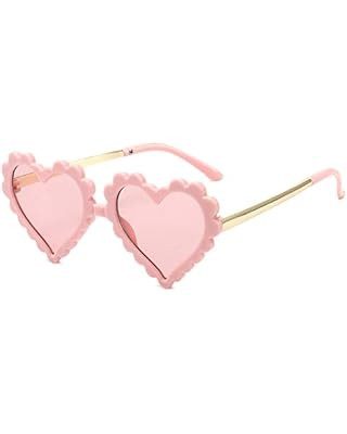 Amazon.com: Kids Toddler Girl Heart Shaped Sunglasses, Cute Vintage Baby Eyewear for Party Beach ... | Amazon (US)