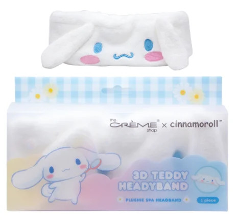 The Crème Shop x CINNAMOROLL 3D TEDDY PLUSH SPA HEADBAND | Walmart (US)