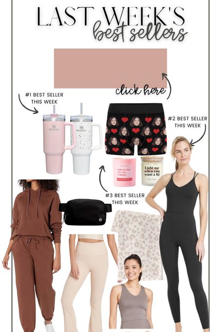 Last weeks best sellers Stanley quencher Valentine’s Day gifts for him Valentine’s Day idea barefoot dreams blanket target body suit the drop Amazon flared leggings

#LTKunder50 #LTKGiftGuide #LTKunder100