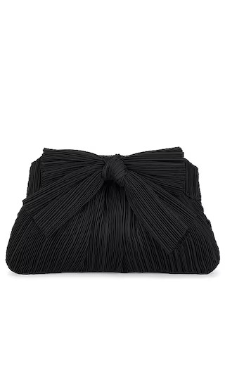 Rayne Crossbody Clutch in Black Taffeta | Revolve Clothing (Global)