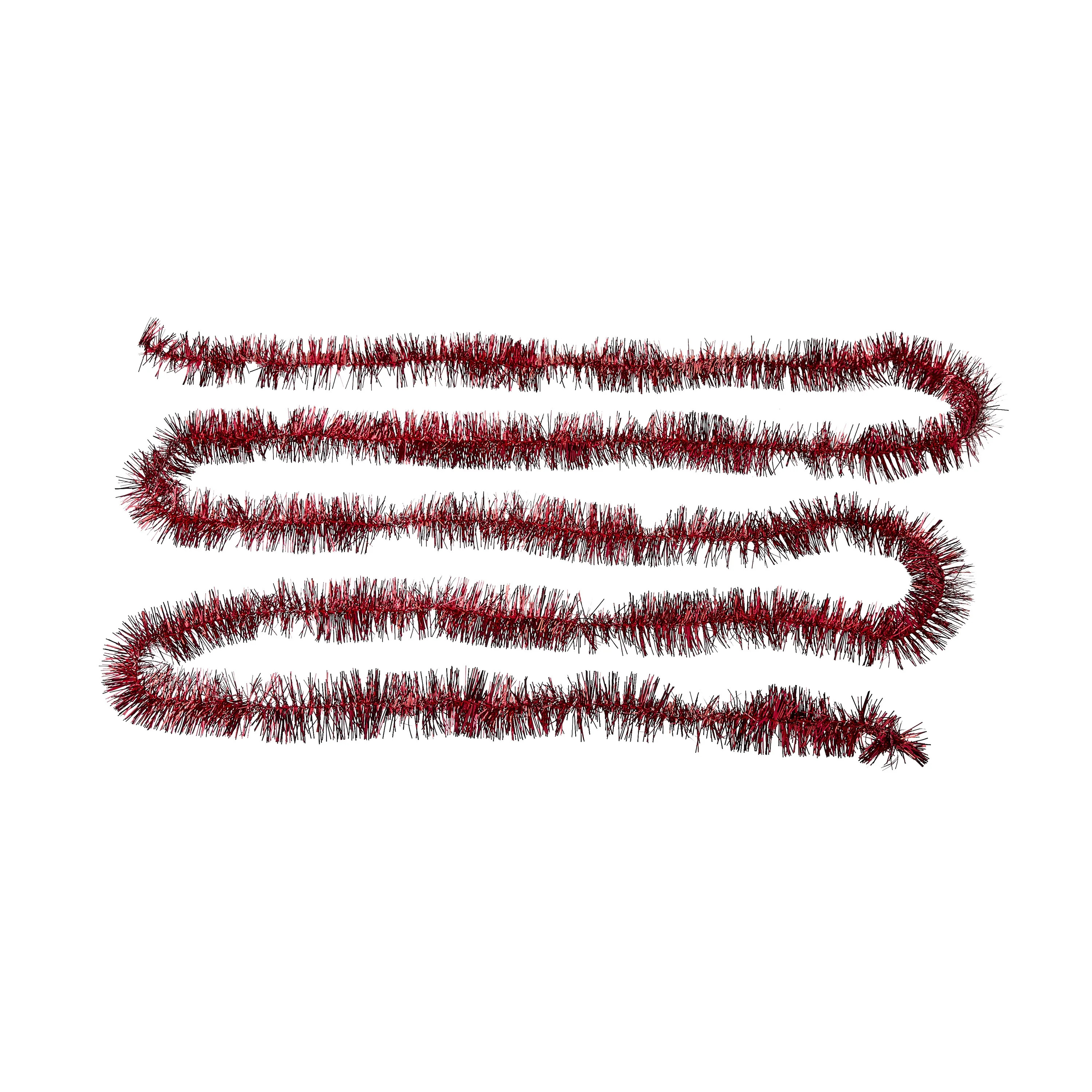 Red Tinsel Christmas Garland, 12 ft, by Holiday Time | Walmart (US)