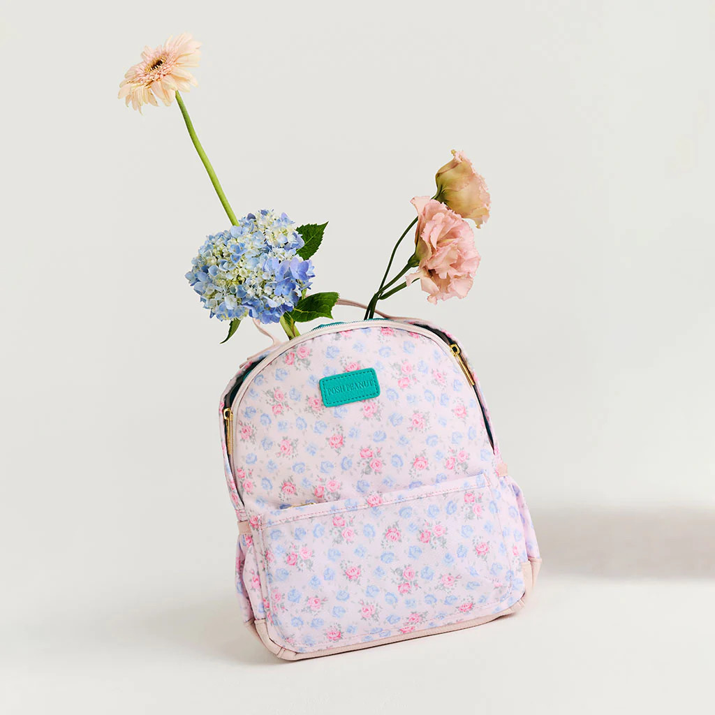 Floral Pink Kids Mini Backpack | Laney | Posh Peanut