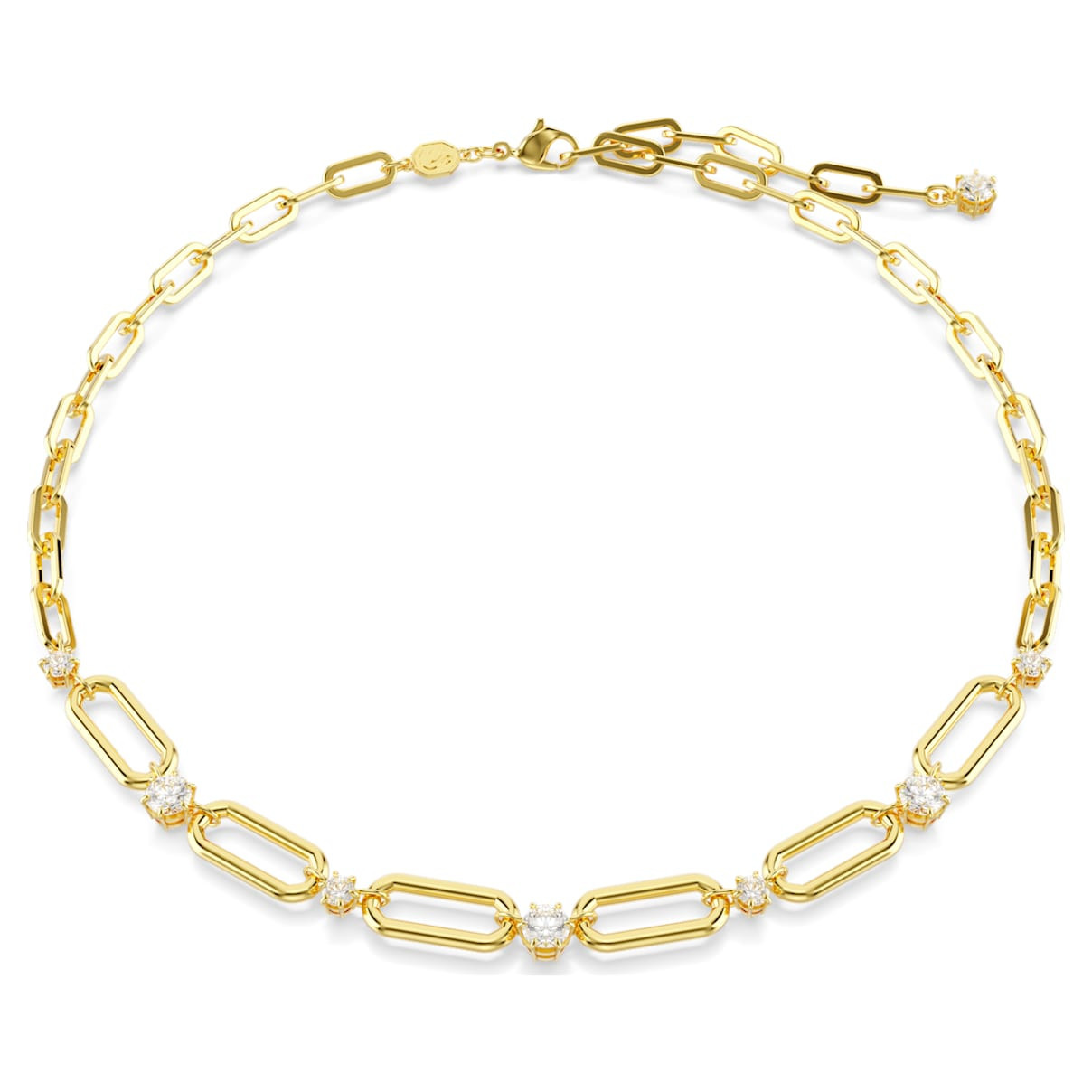 Constella necklace, White, Gold-tone plated | SWAROVSKI