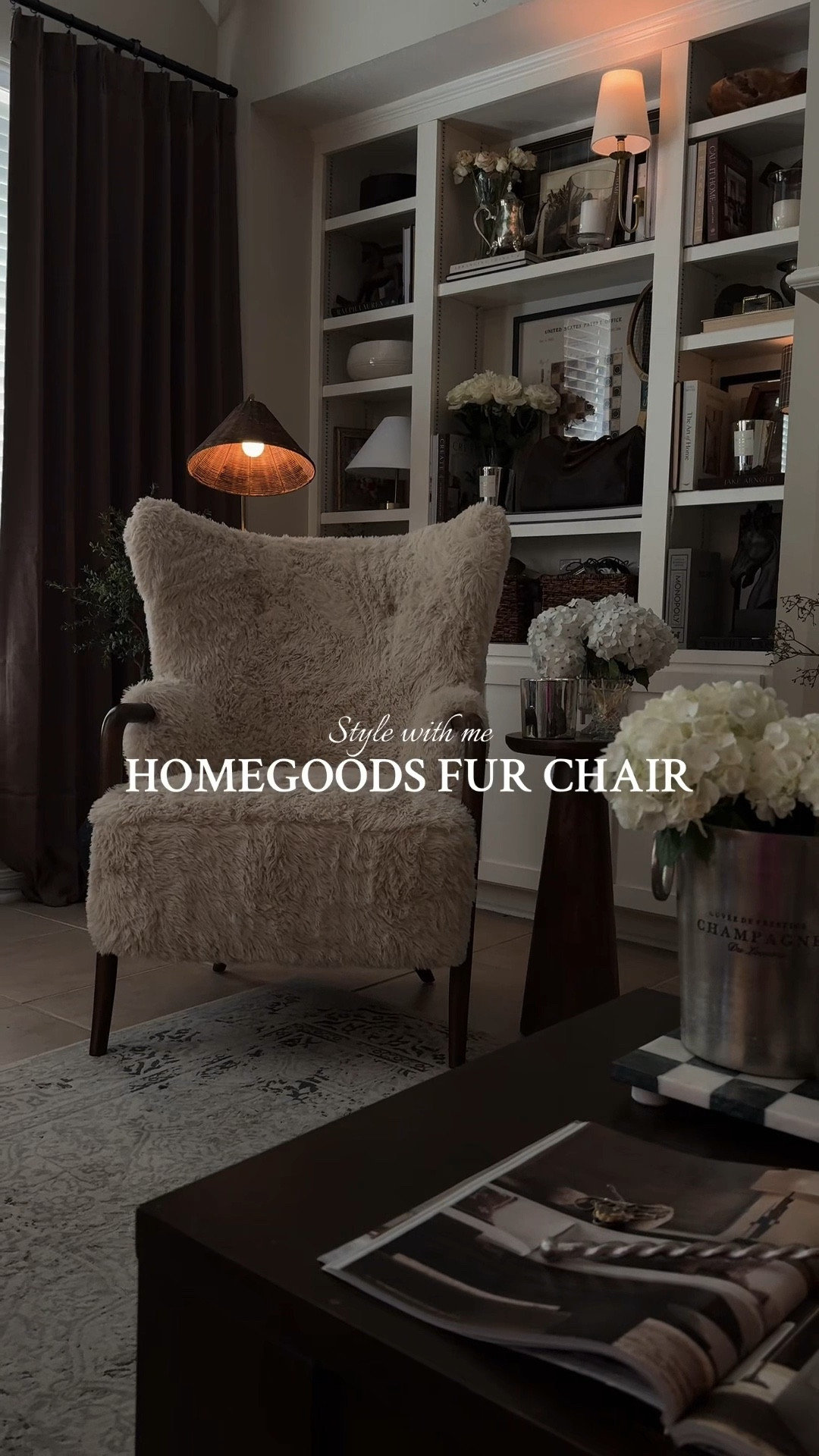 HomeGoods faux fur chair 

#LTKHome #LTKStyleTip