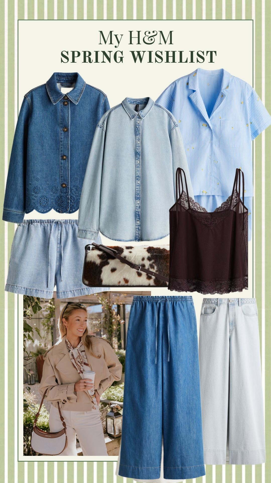 My H&M Spring wishlist 🌿 Highstreet Spring style. Denim and chocolate brown trends that I am loving 🪴 

#LTKspring #LTKuk #LTKstyletip