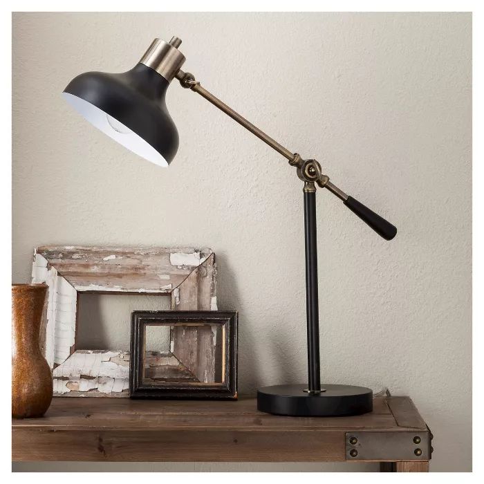Crosby Schoolhouse Desk Lamp Black - Threshold™ | Target