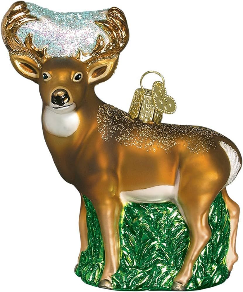 Old World Christmas Ornaments: Wildlife Animals Glass Blown Ornaments for Christmas Tree, Whiteta... | Amazon (US)