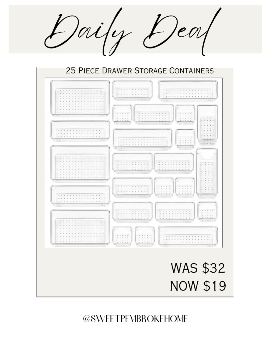 Affordable Drawer storage organizers. Keep your drawers in your kitchen, office all organized. No more junk drawers. 
25 piece set for under $20
#organization #drawerorganozer #homeorganizer #morespace

#LTKhome #LTKsalealert