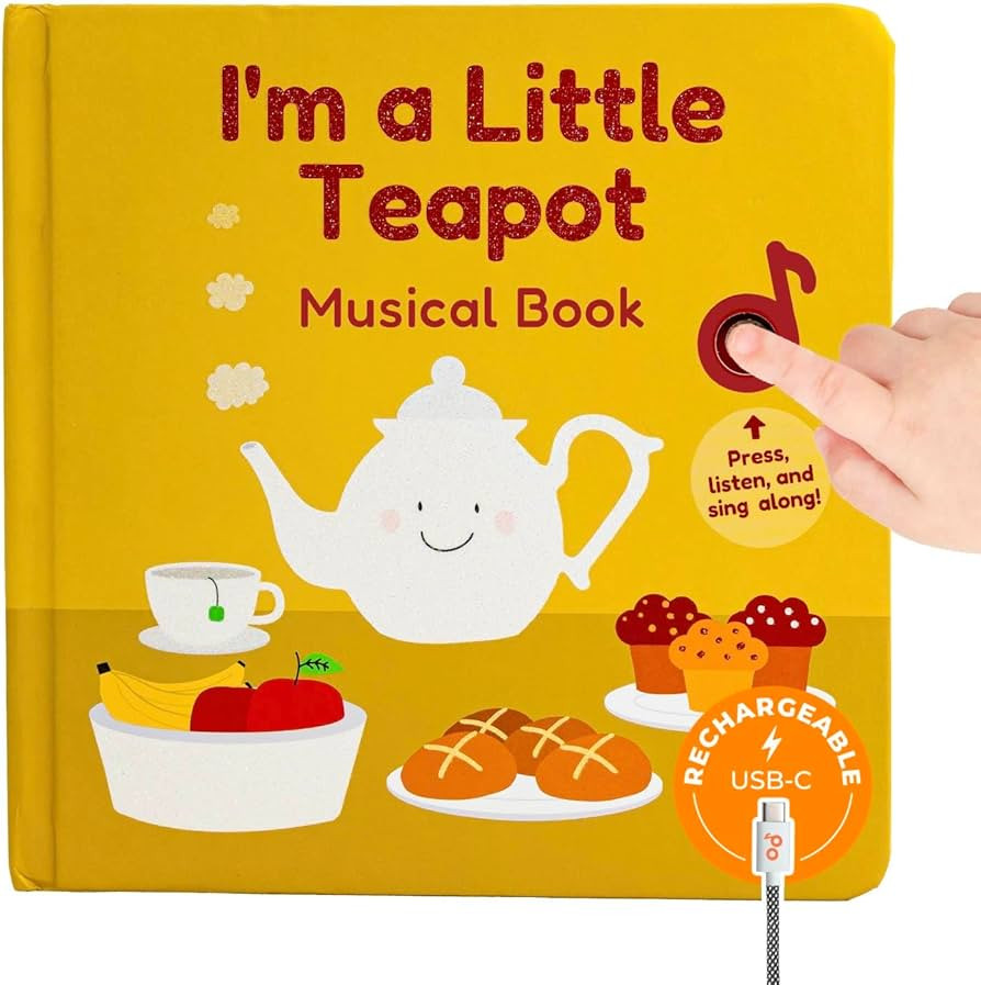 Cali's Books I'm a Little Teapot Music Book for Toddlers 1-3 Years Old - Food Musical Books, Inte... | Amazon (US)