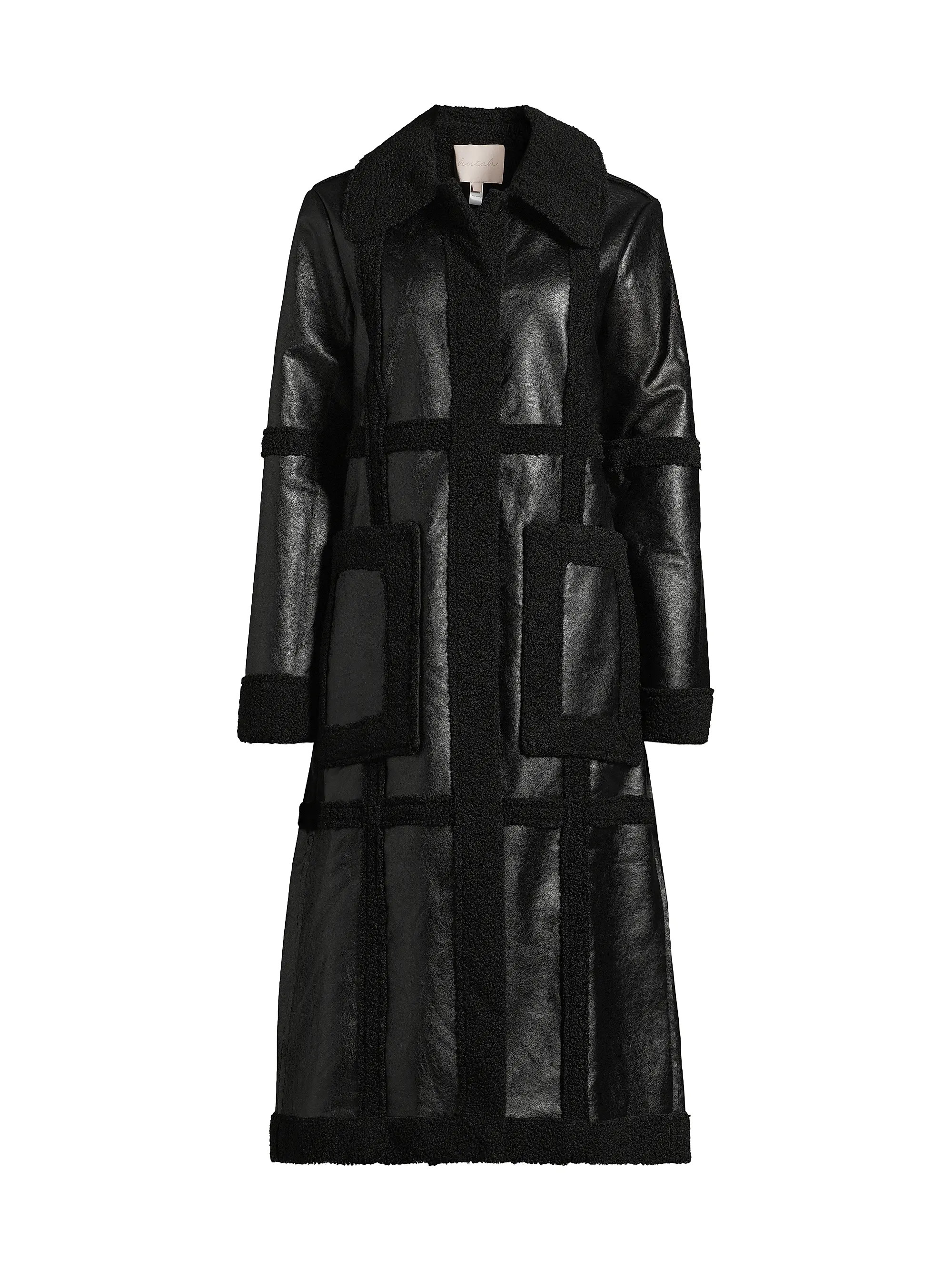 Hutch Ozzie Faux Leather &amp; Sherpa Coat | Saks Fifth Avenue | Saks Fifth Avenue