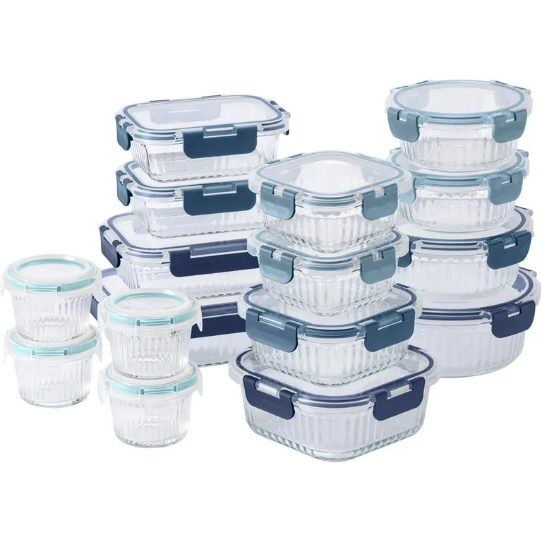 COOK WITH COLOR Borosilicate Glass Storage Containers with Lids, Food Storage Containers with Div... | Walmart (US)