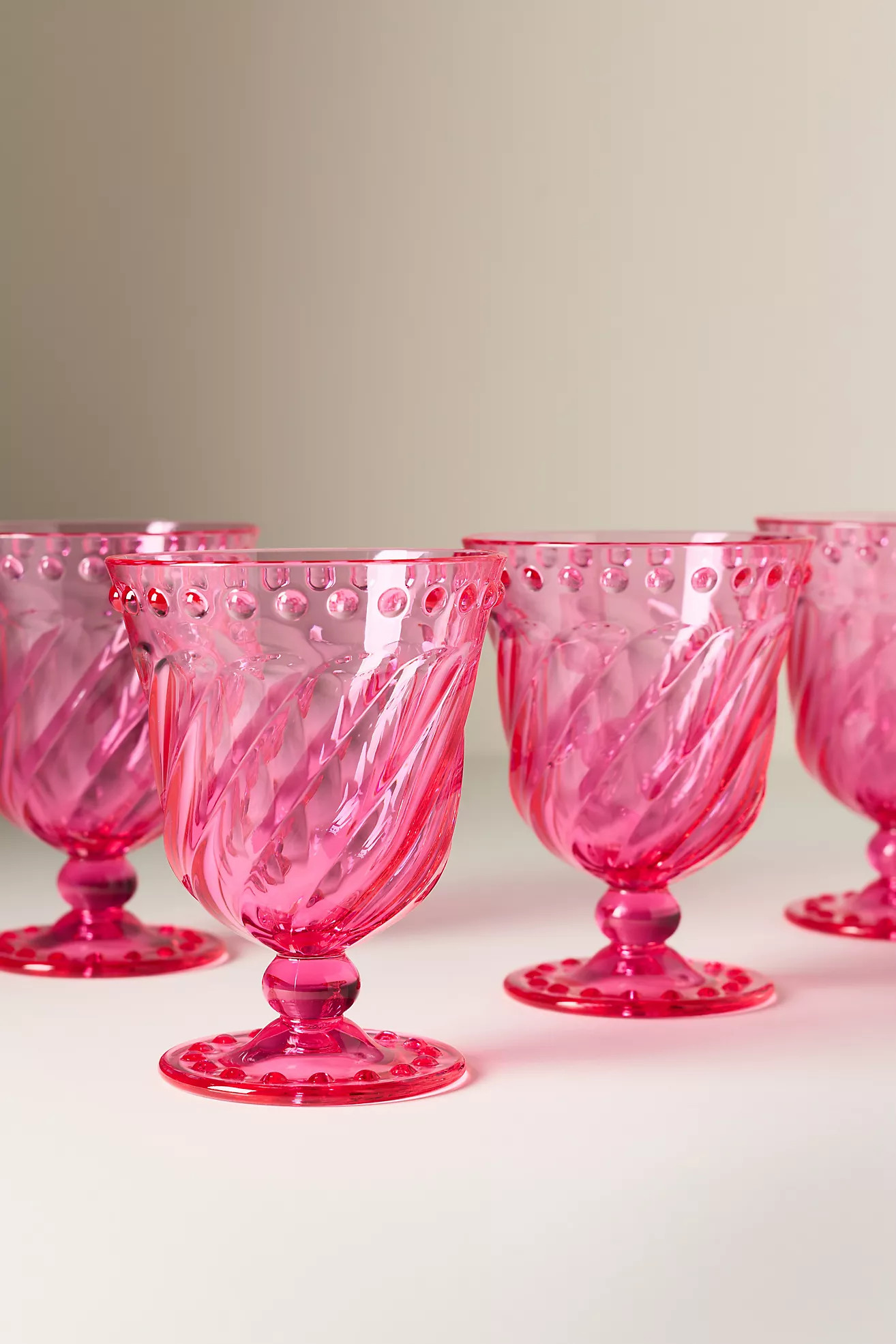 Esther Acrylic Goblets, Set of 4 | Anthropologie (US)