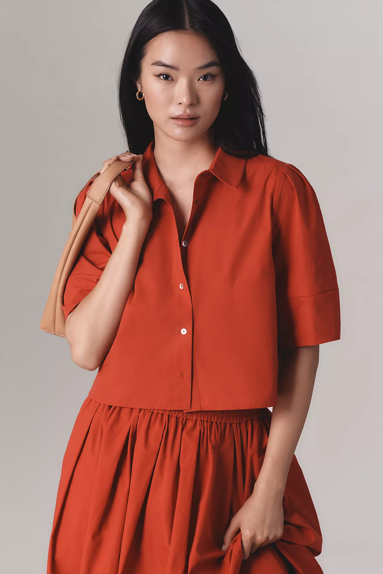 Maeve Lantern-Sleeve Blouse | Anthropologie (US)
