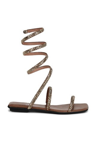 Slinked Sandals in Tan Bronze | Revolve Clothing (Global)