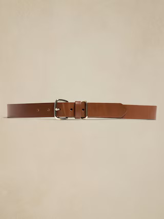 Leather Square Buckle Belt | Banana Republic Factory