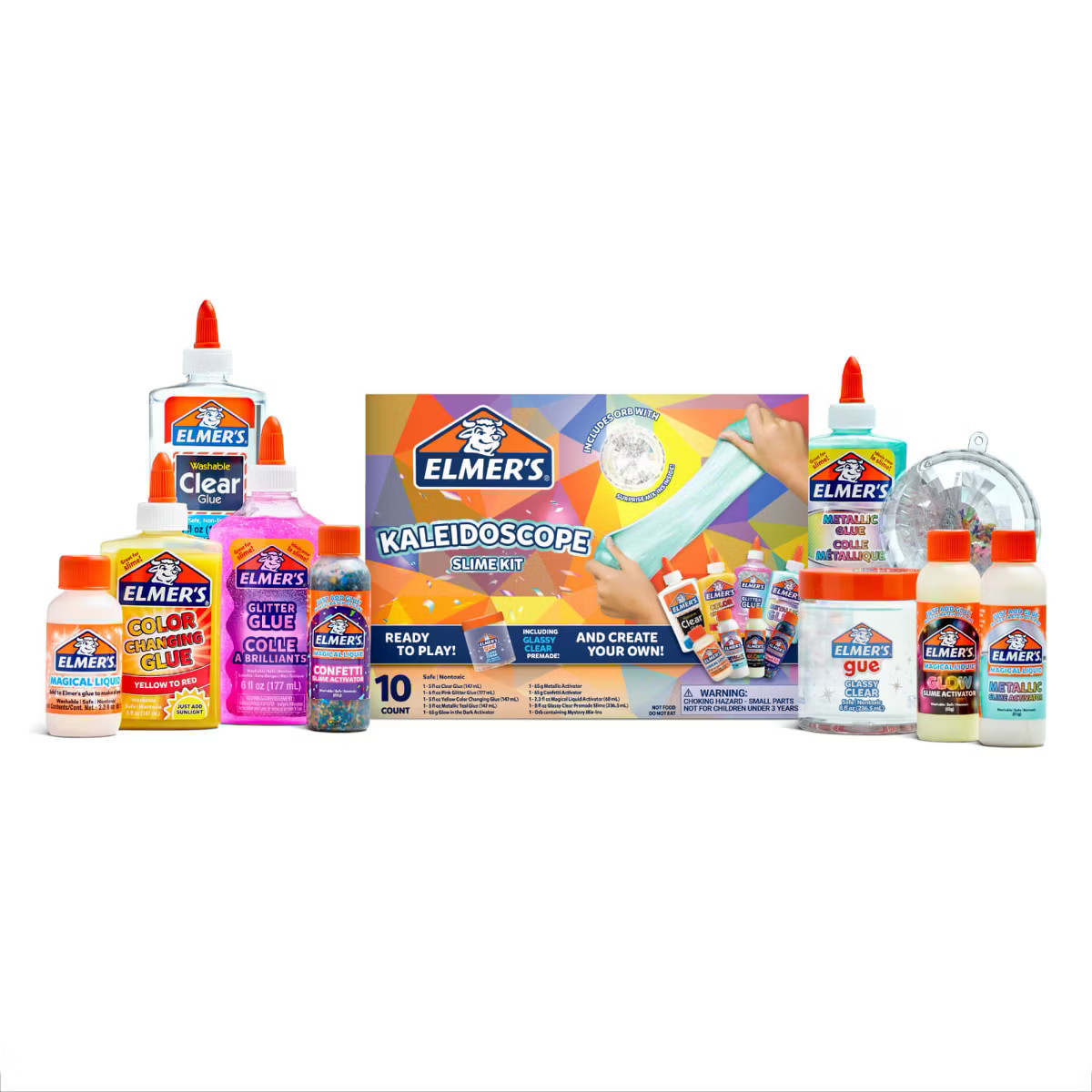 Elmer's 10pc Kaleidoscope Slime Kit Gift | Target