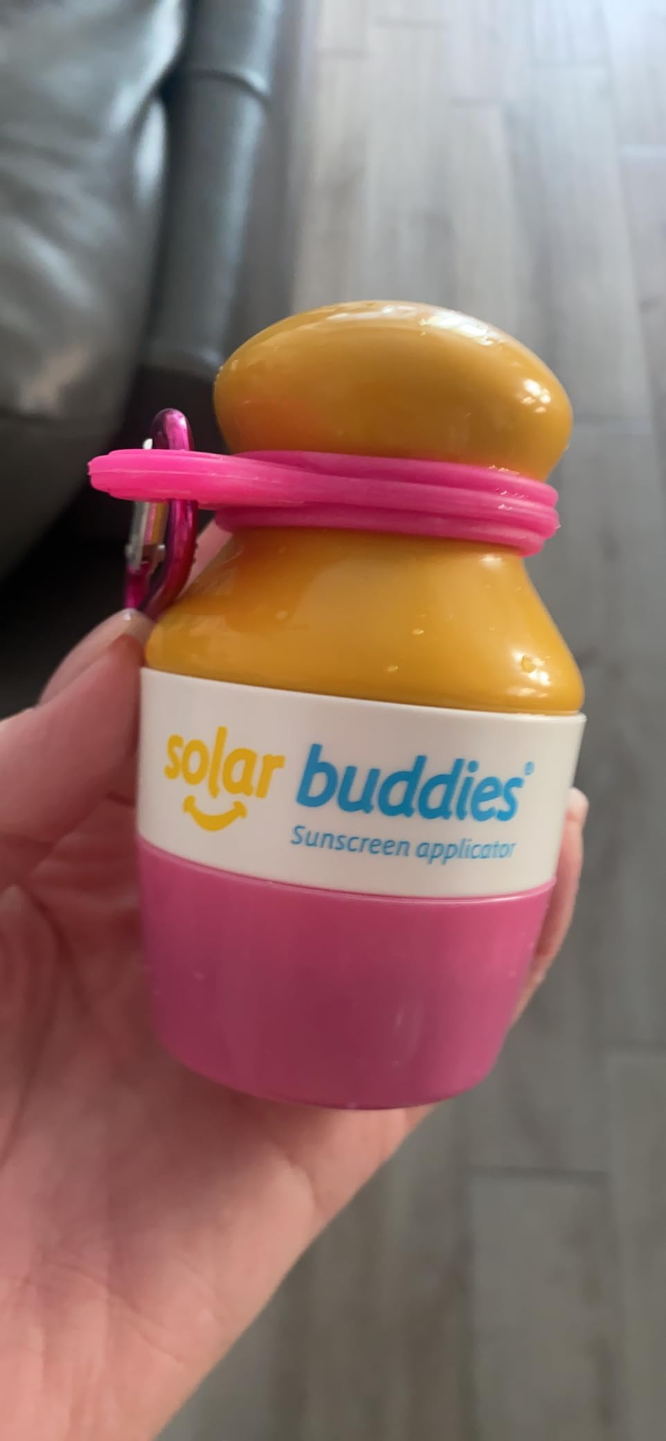 Pink Bag Bundle Solar Buddies Refillable Roll On Sunscreen Suncream Applicator Bag Bundle With Applicator Carabina Clip For Families, Kids, Adults, Travel Set, With A Free Sticker Pack (Pink) | Amazon (US)