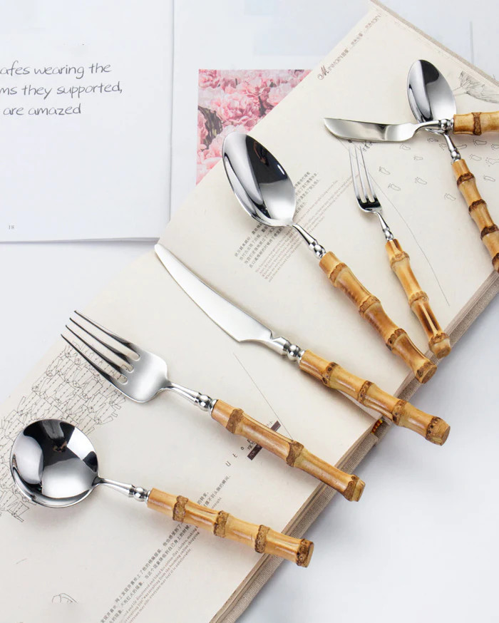 Bamboo Handle Flatware | Fodory