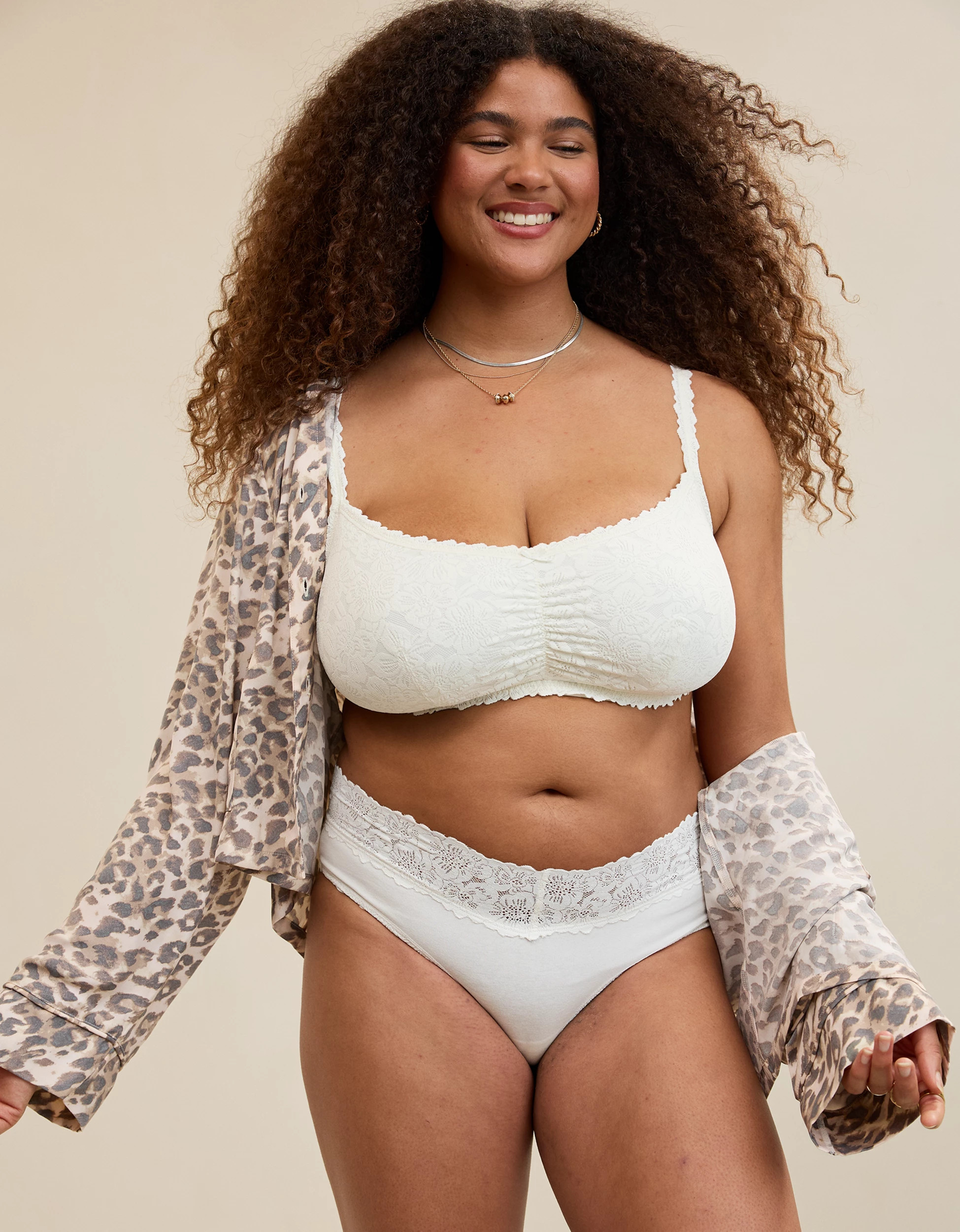 Show Off Rosey Lace Padded Scoop Bralette | Aerie