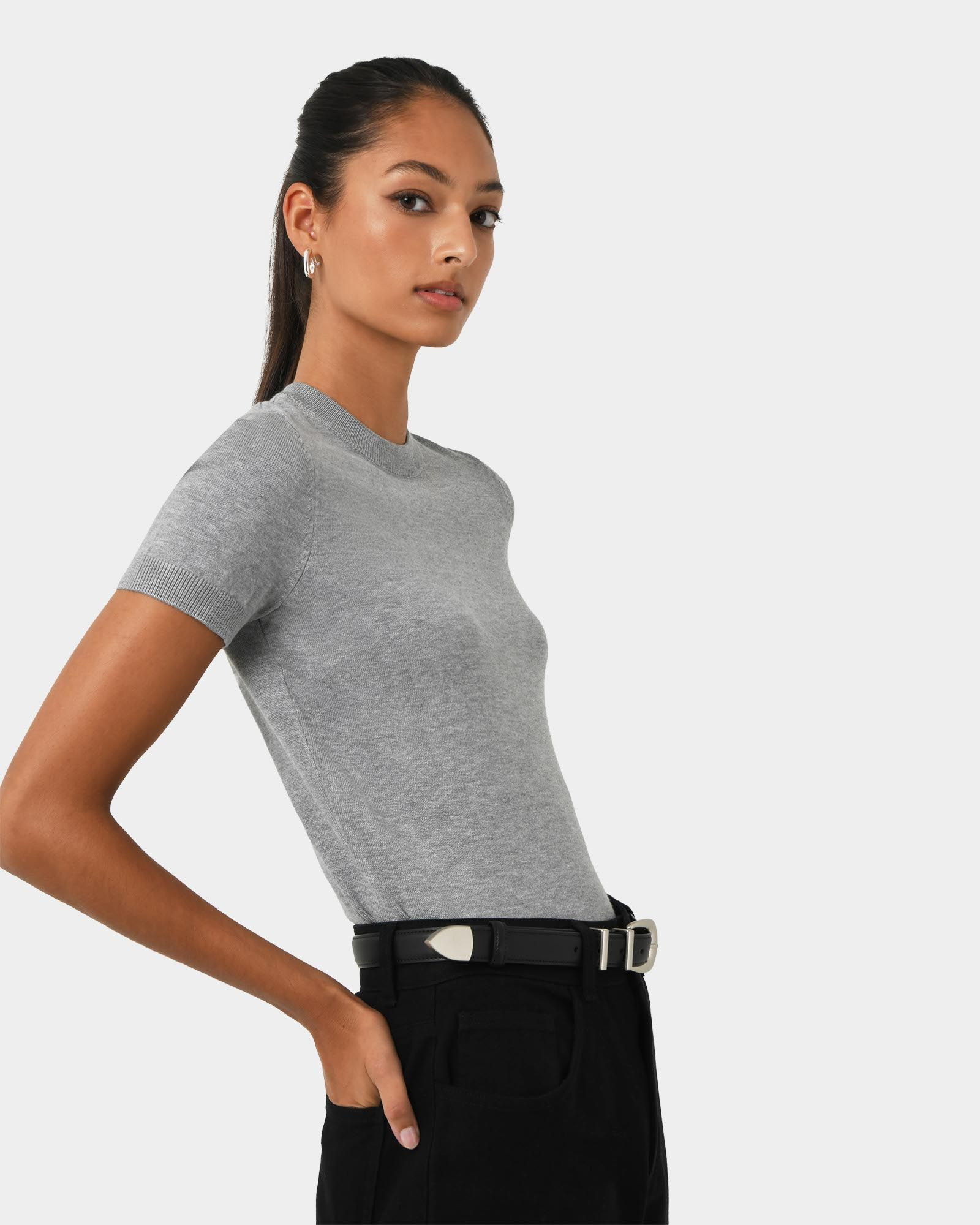 Catherine Short Sleeve Knit | FORCAST