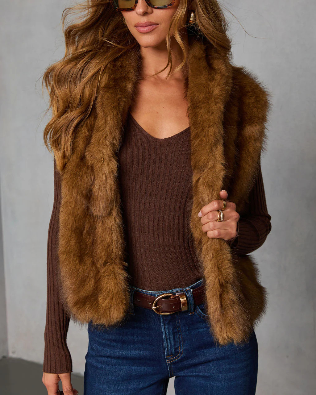 Fireside Embrace Faux Fur Vest | VICI