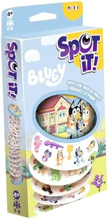 Asmodee Spot It! Bluey Card Game - Fast-Paced Matching Game Featuring Bluey & Friends, Fun for Fa... | Amazon (US)