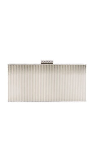 retrofete Milo Clutch in Metallic Silver | FWRD 