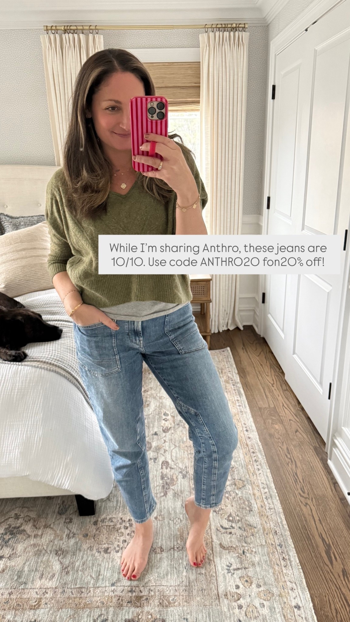 Use code ANTHRO20 for 20% off my favorite jeans!! 

#LTKootd #LTKHome #LTKSaleAlert