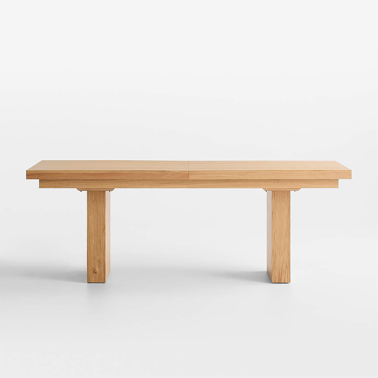 Ibiza 84"-103" Oak Wood 4-Way Extendable Dining Table | Crate & Barrel | Crate & Barrel